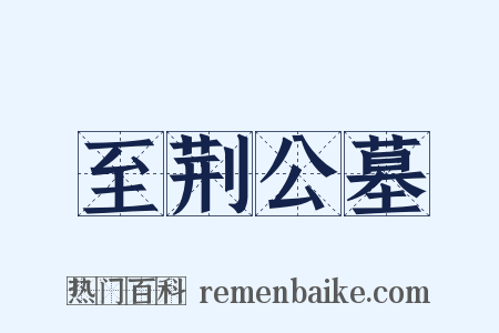 至荆公墓是什么意思的图片